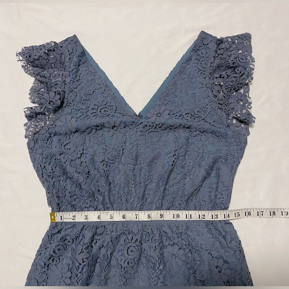 NWOT Madewell Lace Flutter Sleeve Mini Dress - Picture 12 of 15